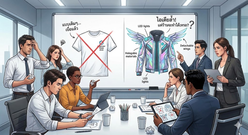 10 ไอเดียออกแบบเสื้อทีมสุดเท่ ที่สั่งทำได้จริงกับ "โรงงานเสื้อพิมพ์ลาย"