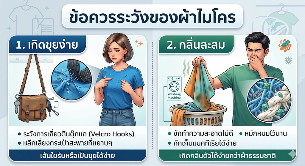 เสื้อยืด ผ้าคอตตอน vs ไมโคร ต่างกันอย่างไร? เลือกแบบไหนดีให้ตอบโจทย์ที่สุด (อัปเดต 2026) 6 เสื้อยืด