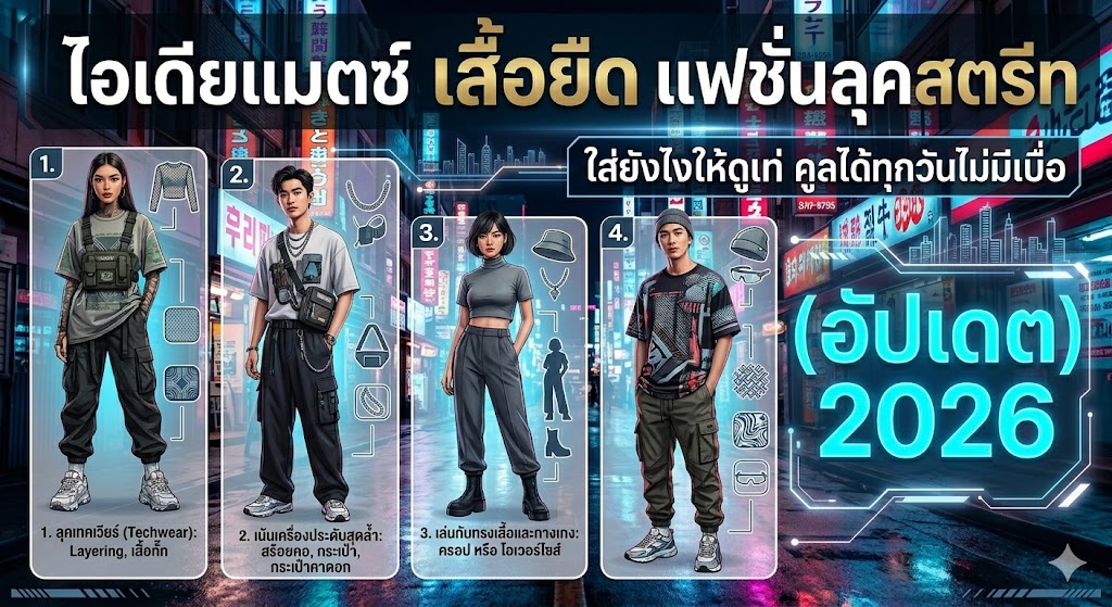 ไอเดียแมตช์ เสื้อยืด ใส่ยังไงให้ดูเท่ คูลได้ทุกวันไม่มีเบื่อ (อัปเดต 2026)