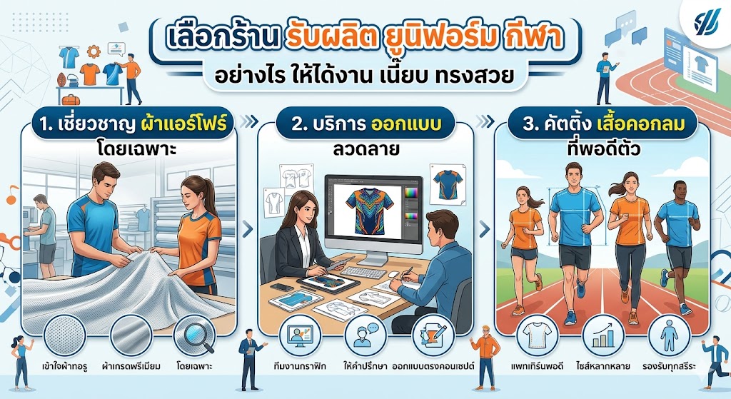 เสื้อวิ่งพิมพ์ลายผ้าแอร์โฟร์