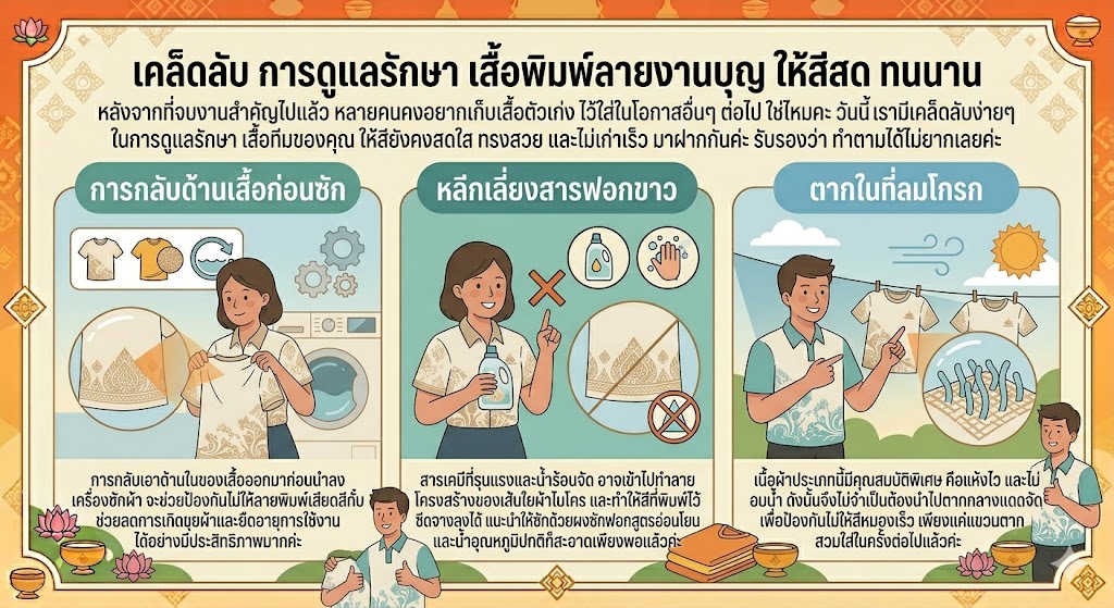 เสื้อพิมพ์ลายงานบุญ