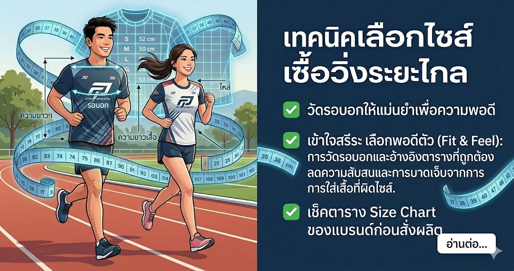 รับทำ เสื้อวิ่งพิมพ์ลาย สีสด คมชัด ใส่สบาย ไม่มีขั้นต่ำ (อัปเดต 2026) 3 เสื้อวิ่งพิมพ์ลาย