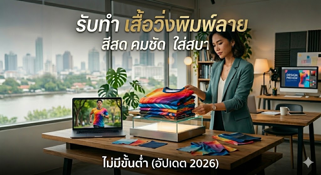 รับทำ เสื้อวิ่งพิมพ์ลาย สีสด คมชัด ใส่สบาย ไม่มีขั้นต่ำ (อัปเดต 2026) 3 รับทำ เสื้อวิ่งพิมพ์ลาย สีสด คมชัด ใส่สบาย ไม่มีขั้นต่ำ (อัปเดต 2026)