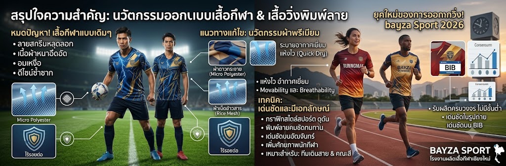 รวมไอเดียออกแบบเสื้อวิ่งพิมพ์ลาย ปี 2026 สวย เท่ ไม่ซ้ำใคร 7 เสื้อวิ่งพิมพ์ลาย