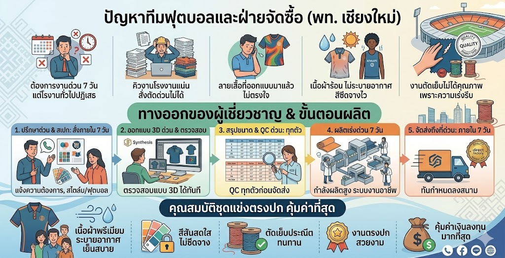  โรงงานผลิตเสื้อบอลเชียงใหม่ 