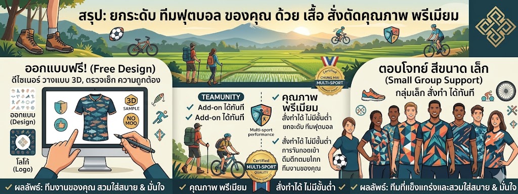  เสื้อฟุตบอลพิมพ์ลาย