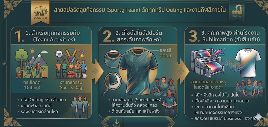 5 ไอเดียออกแบบเสื้อยืดพิมพ์ลายคอกลม สำหรับเสื้อทีมองค์กรยุคใหม่ ใส่แล้วดูโปรล้ำไม่ซ้ำใคร 7 เสื้อคอกลม