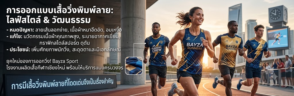 รวมไอเดียออกแบบเสื้อวิ่งพิมพ์ลาย ปี 2026 สวย เท่ ไม่ซ้ำใคร 2 เสื้อวิ่งพิมพ์ลาย