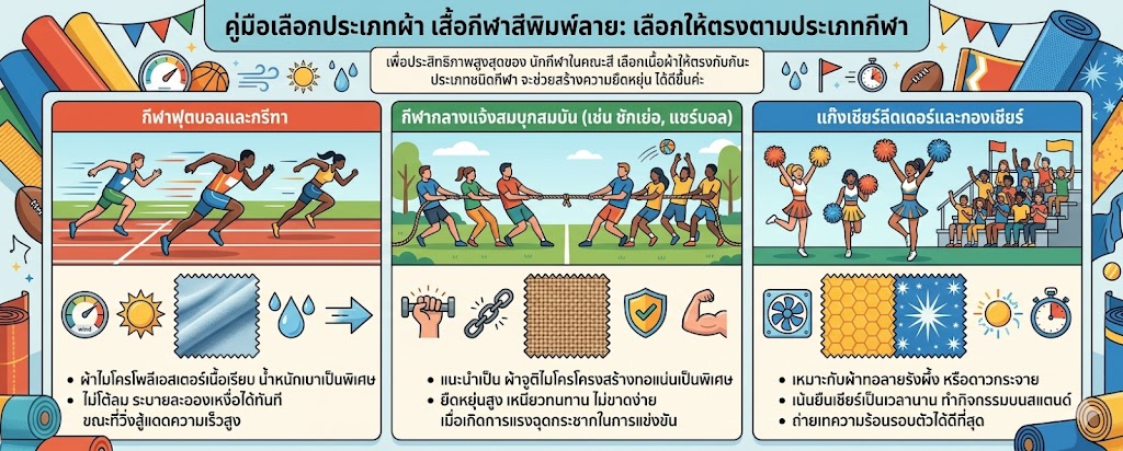 รับทำเสื้อกีฬาสีพิมพ์ลาย ออกแบบฟรี ราคาโรงงาน ไม่มีขั้นต่ำ