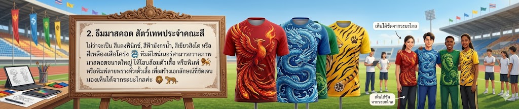 รับทำเสื้อกีฬาสีพิมพ์ลาย ออกแบบฟรี ราคาโรงงาน ไม่มีขั้นต่ำ