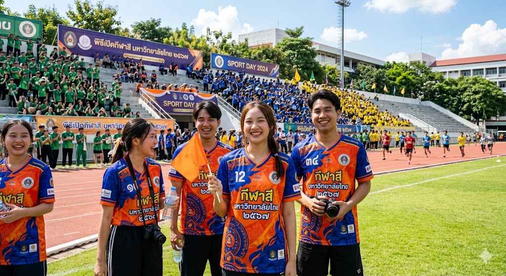 เสื้อกีฬาสีพิมพ์ลาย 