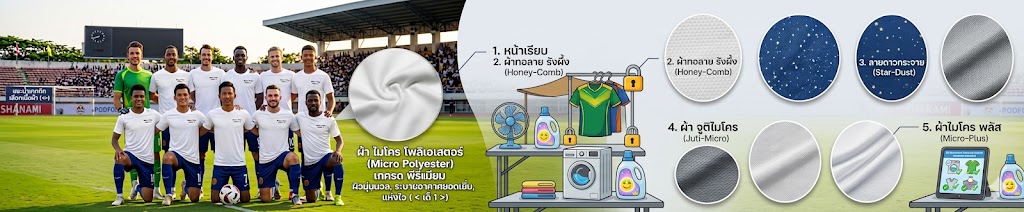  เสื้อฟุตบอลพิมพ์ลาย