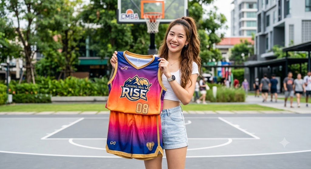 โรงงานเสื้อพิมพ์ลาย รับผลิตชุดเสื้อบาสพิมพ์ลาย ดีไซน์จัดเต็ม ขั้นต่ำน้อยเพียง 5 ตัว
