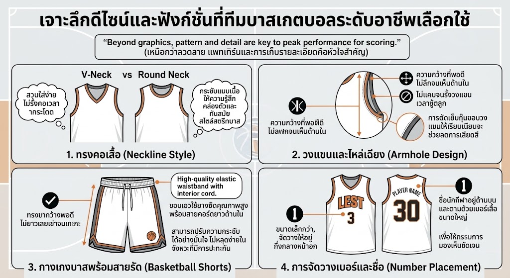 โรงงานเสื้อพิมพ์ลาย รับผลิตชุดเสื้อบาสพิมพ์ลาย ดีไซน์จัดเต็ม ขั้นต่ำน้อยเพียง 5 ตัว