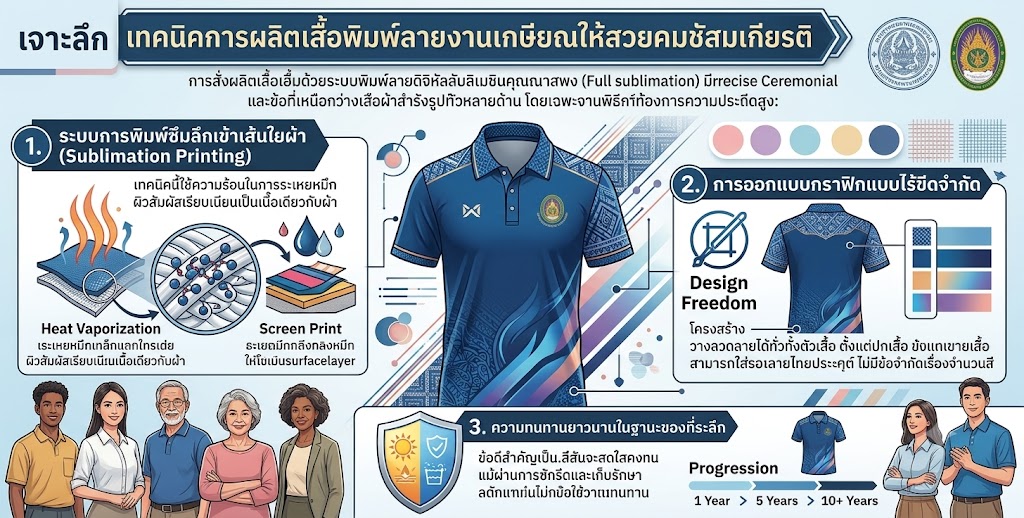 เสื้อพิมพ์ลายงานเกษียณ