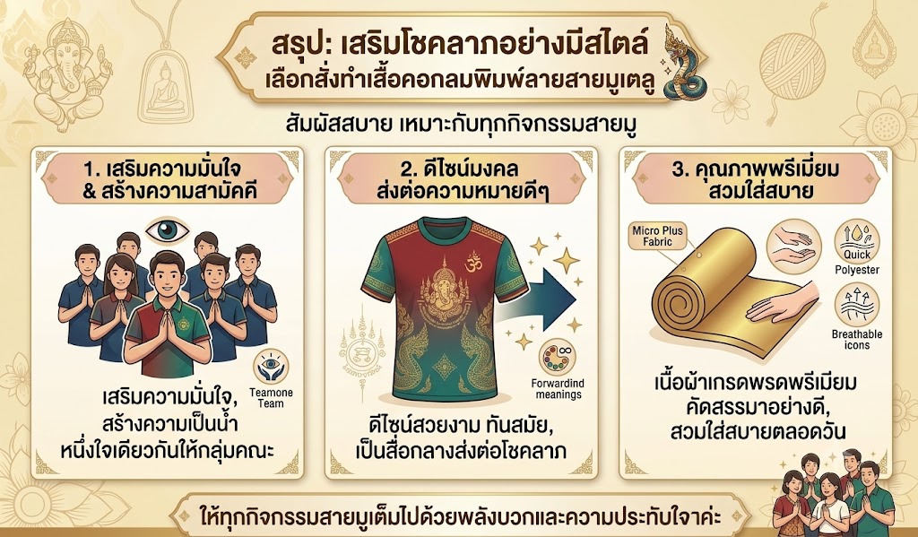 เสื้อพิมพ์ลายสายมูเตลู 